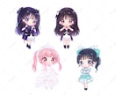 キラキラかわいいミニキャライラスト✧お描きします アイドルさんのグッズ・フラスタにも！メッセージカード作成も◎ イメージ2