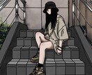 使いやすいファッション線画イラストます SNSアイコン、携帯用壁紙、名刺、ブログ等にオススメ！ イメージ3