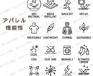 業種別モノトーンアイコン販売しています カフェ・パン・医療・ヨガ・エステで使えるアイコン1シート納品 イメージ4