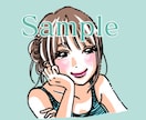 お写真をもとに女の子のアイコン描きます キラキラかわいいオシャレな雰囲気でお仕上げします。 イメージ7