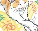 猫のイラスト描きます 可愛くポップな猫イラストで目を引きたい! イメージ1