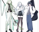 立ち絵制作します はっきりした艶のあるアニメ塗りが得意です！ イメージ3