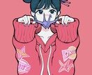 おしゃれ系イラスト・アイコン・似顔絵作成いたします イメージや好きなものをお伝えいただけばモチーフにします。 イメージ4