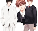 SNSアイコンや立ち絵を繊細なタッチで描きます 中性・美男子特化! 綺麗め・繊細なイラストをお探しの方へ イメージ4