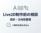 Live2D制作前の相談・設計をサポートします 仕様未確定でも大丈夫！Live2D制作前の不安を整理します イメージ1
