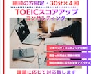 継続の方限定　TOEICコンサルティングします 初回コンサル後、30分レッスンを合計４回行います イメージ1