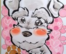 天使の一枚！ペットちゃん用似顔絵描きます 家族の一員、かわいいペットちゃんの似顔絵をお届けいたします イメージ2