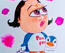 ＴＶチャンピオン優勝者が手描きの似顔絵描きます 可愛くて面白いデフォルメ似顔絵 ♪ この世に１枚の作品です！ イメージ6