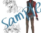 オリキャラやTRPG・ゲームに使える立ち絵描きます 主に男性キャラを描くことが得意です！ イメージ1