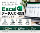 Excelのデータ入力・整理を代行します 面倒な入力や重複削除を丁寧に対応します イメージ1