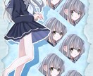 爽やかなセーラー服の黒髪女子をお譲りします 爽やか、癒し、可愛い、涼し気な女の子のイラストです イメージ1