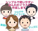 シンプルやわらかなアイコン お作りします SNSに、ブログに、動画に。いろいろ使えるやさしいイラスト◎ イメージ1