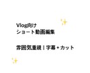 雰囲気をそのままVlogの動画作成します 日常Vlog向け｜やさしい雰囲気のショート動画編集します イメージ1