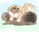 動物イラストゆるっと可愛く描きます 犬猫だけでなく、小動物もOK！デフォルメペットイラスト！ イメージ6