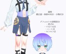 初心者さんおススメ！Ⅴモデルをお仕立てします 可愛い系からゴシックまでクオリティの高いパーツ分けをします！ イメージ3