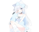 一枚絵/キービジュ/立ち絵/三面図など制作します 甘めでふんわりした絵柄であなたのキャラを描かせて下さい♪ イメージ9