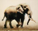 アナログな墨絵水彩風やモノトーン系の絵画を描きます 現代アート的な滲み表現やシルエット画など単体限定の特別版です イメージ3