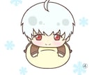 SNS用のかわいいアイコン描きます TwitterなどのSNSで使えるちびキャラアイコン描きます イメージ4