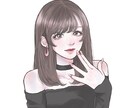 韓国風｜クールで綺麗めな女の子イラスト描きます 可愛いだけじゃ物足りない。ダークなイラストを探している貴方へ イメージ10