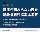 Excelの表とグラフを見やすく整えます 毎月使い回せる形でお渡しします イメージ1