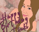 女性らしい色づかいで似顔絵描きます お客さまの雰囲気にあったカラーでイラストを作成いたします！ イメージ5