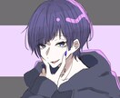 透明感のあるエモい美男子・中性的なアイコン描きます 中性的な魅力と透明感。SNSに映えるエモい男子を描きます イメージ4