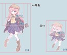 TRPGの立ち絵やKP駒の作成を受け付けます TRPG大好き！かわいい絵柄・服デザインが得意です！ イメージ2