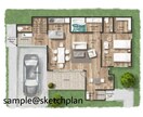 柔らかいタッチで間取り図を手書きで作成します 無機質な図面に魅力をプラス‪！ イメージ1