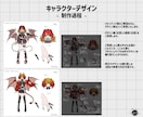 スタイリッシュなキャラクターをデザインします パーツ分け・モデリング・三面図作成など柔軟に対応いたします！ イメージ4