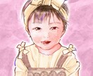 優しいタッチのお子さまの似顔絵お描きします 水彩のあたたかな似顔絵❁⃘*.ﾟ似ているとご好評です♡ イメージ4