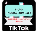 TIKTOKいいね＋1000人~拡散します 【早期納品】SNS自動集客ツールプレゼント！マニュアル付！ イメージ1