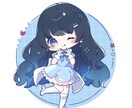 商用利用可！ミニキャライラストお描きします グッズ制作、配信活動、SNSなどに彩りを☘️ イメージ6