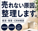 顧客理解から販促までマーケティング戦略を整理します 売れない原因を一緒に整理します イメージ1