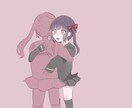 ご希望の構図等で夢絵をお描き致します ふんわりとした絵柄で治安悪めのイラストから平和なイラストまで イメージ4