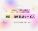 日米Webマーケティングに精通した英語翻訳をします 日米ビジネスに精通した英日・日英翻訳サービス イメージ1