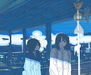 風景に人物が佇む生活感のある絵を描きます 思い出の記録やあなた自身の表現をお手伝いいたします！ イメージ4
