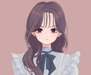可愛い女の子のアイコン描きます SNSアイコン、サムネイル用絵等に！可愛い女の子描きます！ イメージ2