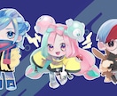 可愛いデフォルメイラスト描きます 無料修正2回まで可能！グッズやアイコンに！ イメージ2