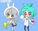 ゆるめのミニキャラ描きます 商用利用OK！アイコンやグッズ用にオススメです イメージ2