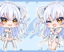 商用利用◎2種類の絵柄でミニキャラお描きします SNS・動画・グッズ等に！動きのあるミニキャラが得意です！ イメージ6