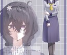 立ち絵（TRPG用など）描きます 女子・中性キャラクター得意です！ イメージ2
