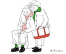 ゆるくておしゃれな似顔絵イラスト描きます 9月末までお試し価格⭕️やさしいデフォルメ似顔絵描きます イメージ4