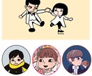ポップで親しみやすいイラストを描きます アイコン☆キャラデザ☆バラエティあふれる絵で対応いたします！ イメージ3