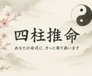 本当の自分を知り、前に進むヒントをお届けします 中国古来の「四柱推命（しちゅうすいめい）」をベース イメージ1