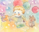 アナログでほんわか優しいタッチのアイコン描きます 商用ok。水彩色鉛筆などを使ったほんわか優しいイラストカット イメージ5