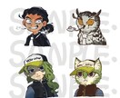 SD/デフォルメ制作受け付けます 幅広いデフォルメイラストを制作できます イメージ5