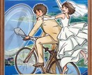 アニメ映画風の似顔絵ウェルカムボード作成します 物語を感じるアニメ映画タッチの一枚 イメージ2