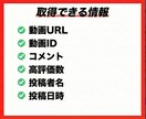 Youtubeリサーチツール3点セットを販売します バズ動画・競合動画・コメント分析全てができるお得な3点セット イメージ5