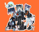 漫画タッチの可愛いキャラクター作成します グッズやSNSアイコン、アバターとしても使えます！ イメージ4