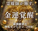 霊視鑑定と60分浄化施術を行います 停滞を断ち切り、収入と幸運を引き寄せる金運覚醒浄化セッション イメージ1